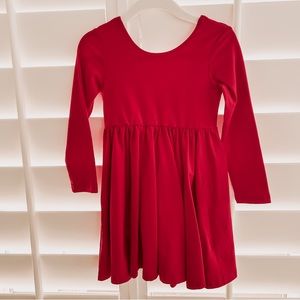 Ollie Jay red scooped back twirly dress